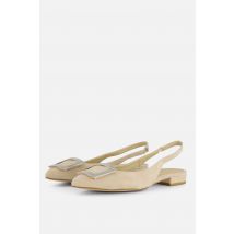 Linea Zeta Slingback Ballerina's beige Suede