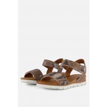 Aqa Snake Sandalen taupe Leer