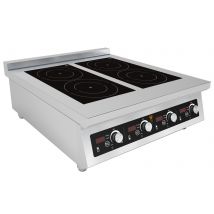 Chefsrange BE70IH4-3.5 70 Line Counter Top 4 Ring Induction Hob - 4 X 3.5Kw Power