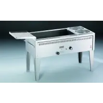 Ubert SFF13002 - 28 Ltr Gas Flat Bottom Fish Fryer With Batter Basin