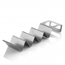 Taccotaxi Steel & Style Heritage Tabletop, Chrome Nickel Steel, 4 Shelves