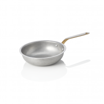 Steel & Style Vintage Serving Pan Brass Handle Dia 16 cm 390 ml