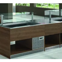 Emainox Self Supreme - 5 X 1/1Gn Refrigerated Display - Static Cooled Dolewell