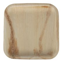 Fiesta Compostable Palm Leaf Plates Square 200mm (100 pack)