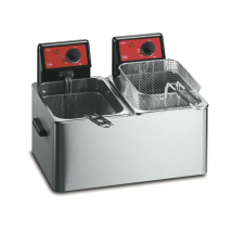 FriFri Eco 6 + 6 Electric Counter-top Twin Tank Fryer - 2 Baskets - W 486 mm - 2 x 3.2 kW