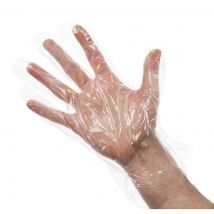 Disposable Powder-Free Polyethylene Gloves Clear (100 pack)