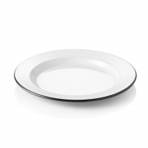 Grace Enamel Flat Plate Dia 24 cm