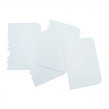 PME Side Scrapers Patterned Edge Plastic (4 Pack)