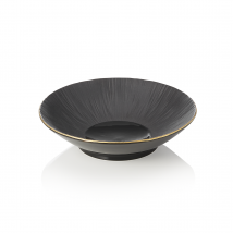 Maya Kuro Porcelain Bowl Set, Black, Dia 22.5 cm, 0.75 L, Pack of 3