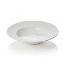 Maya Shiro Soup Plate Set Porcelain White Dia 23.5 cm Pack of 3