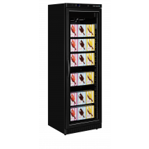 Tefcold UF400VG BLACK Glass Door Display Freezer
