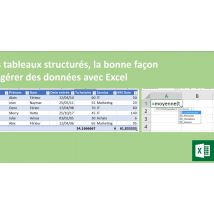 Tables de données ou tableaux structurés