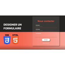 CSS Design, créer un formulaire de contact