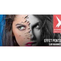 Effet de peinture sur mannequin