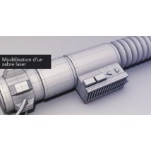 Cinema 4D - Modélisation d'un sabre laser