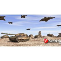 Desert War : Créez une scène 3D dans Sketchup