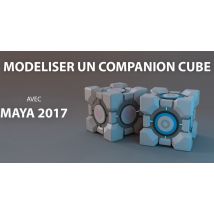 Modéliser un Companion Cube avec Maya 2017