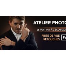 Atelier photo et retouches Photoshop : Le portait à éclairage 3 points