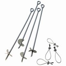 Kit ancrage x4 sardines pour abri de jardin