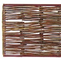 Bordure mÃ©diÃ©vale bois osier - 120x45cm + U de fixation