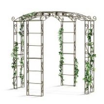 Kiosque gloriette en fer 4 pieds Pagode - L.252 x H.226cm - 5,70m2