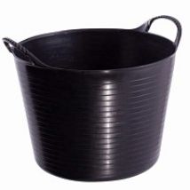 Seau souple de jardin - Noir 38L