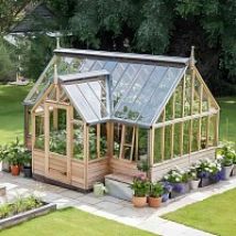 Serre de jardin en bois Cotswold Portico Gabriel Ash - 11 panneaux