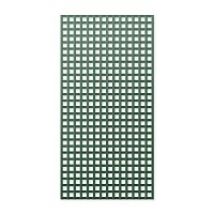Treillage en bois L.2m x l.1m - vert- panneau rectangle, maille carrÃ©e 47mm