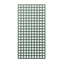 Treillage en bois L.2m x l.1m - vert- panneau rectangle, maille carrÃ©e 75mm