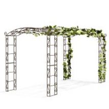 Tonnelle renforcÃ©e pour plantes grimpantes Pagode 8,50m2 - L. 4,45 x l. 1,92 x H. 2,28 m