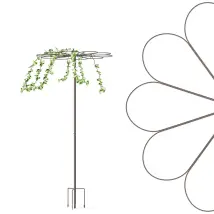 Tuteur Parapluie marguerite 10 pÃ©tales - H.232.5 x Diam.115cm