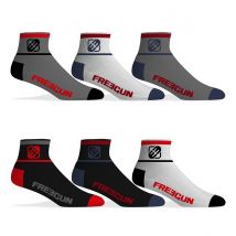 Lot de 6 Paires de Chaussettes Socquettes Freegun homme assorties 39/42