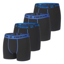 Lot de 4 Boxers Freegun garçon coton Bleu 6/8 ans