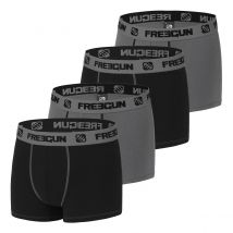 Lot de 4 Boxers Freegun garçon coton Gris 8/10 ans