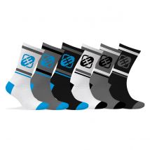 Lot de 6 Paires de Chaussettes Tennis Freegun homme assorties 39/42