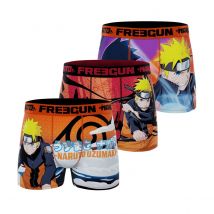 Lot de 3 boxers Freegun homme microfibre Naruto Shippuden 2XL