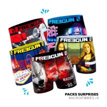 Pack Surprise de 5 Boxers Freegun homme M