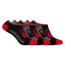 Lot de 5 Paires de Chaussettes Socquettes Homme Rouges, Noires | Freegun 39/42
