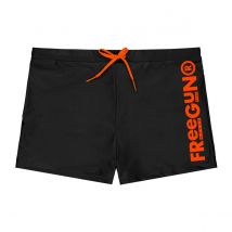 Boxer de bain homme Noir et Orange | FREEGUN 2XL