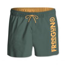 Short de bain enfant Vert et Jaune | FREEGUN 10/12 ans