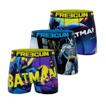 Lot de 3 Boxers Microfibre Homme Confort, Respirant, Stretch Dc Comics Batman | FREEGUN S