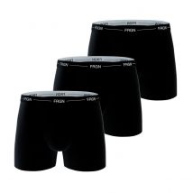 Lot de 3 Boxers Coton Ceinture fine noir homme Uni | FRGN XL