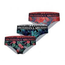 Lot de 3 Culottes Coton Fille Confort Stretch Imprimé Tropical | FREEGUN 8/10 ans