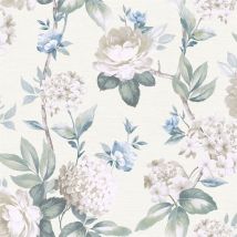 Keeka Floral Blue Cream Sw12