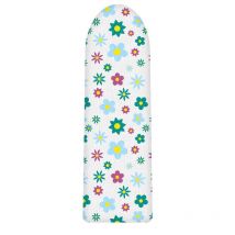 Vinsani Blossom Floral Ironing Board Cover - Durable, Smooth, Generous Size