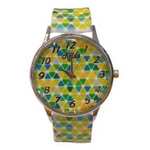 Relda Green Silicone Strap Analogue Ladies Watch Rel96