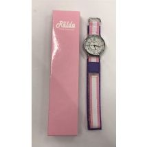 Relda Analogue Watch For Girls - Easy Read Face, Velcro Strap