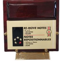 Miniture Solid Wood Desk Notepad Holder Gift Set - Imp205