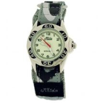 Relda Kids Nite-glo Luminous Dial Watch - Grey Camouflage Army Easy Fasten Rel65