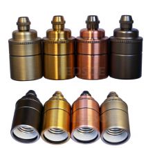 Ledson Satin Nickel E27 Lamp Holder With Enhanced Safety System - W:4cm X H:7cm